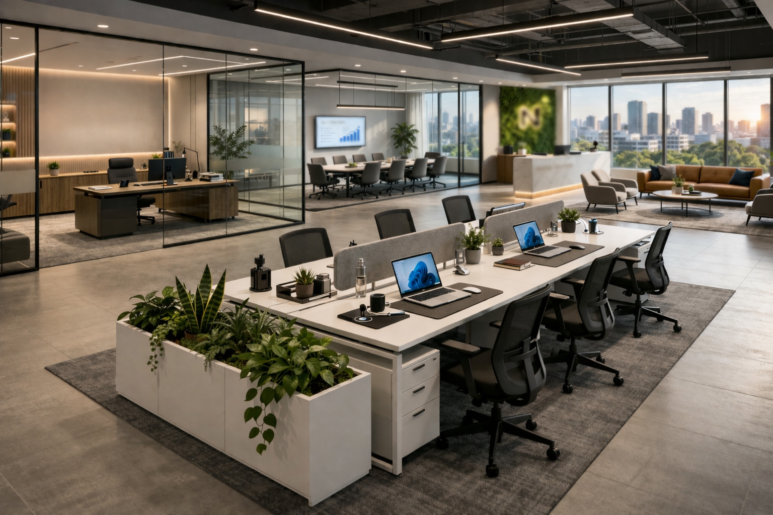 Contemporary Office Space in Hyderabad by SuCasa Lux